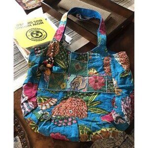 New Large Embroidered Shoulder Bag Tote Comfortable Roomy Casual Fashion